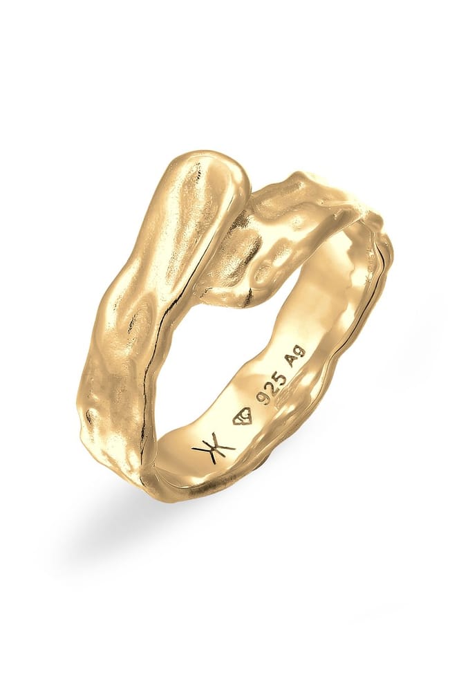 KUZZOI - Ring - Heren Biologisch 925 Sterling Zilver - Heren