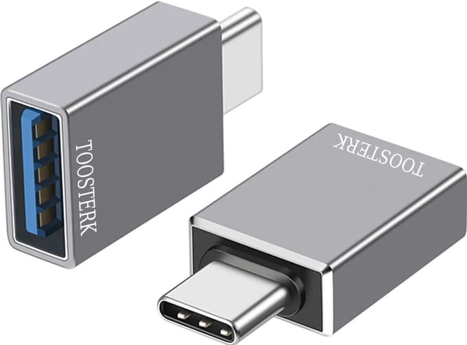 2X USB 3.1 Type C naar USB 3.0 OTG Adapter - Zilver| Geschikt voor iPhone, Macbook en Chromebook