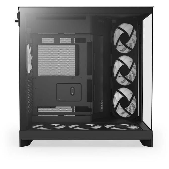 NZXT H9 Flow RGB+ (2025) - All Black - Controller incl - Case - Miditower - Zwart