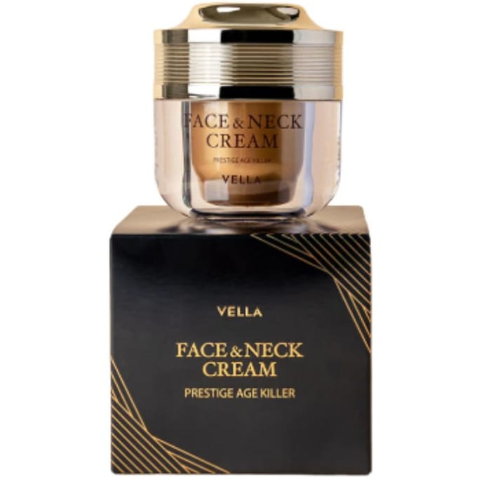 VELLA Prestige Age Killer Gezicht & Hals Crème 50ml | Intensieve Anti-Aging Verzorging black