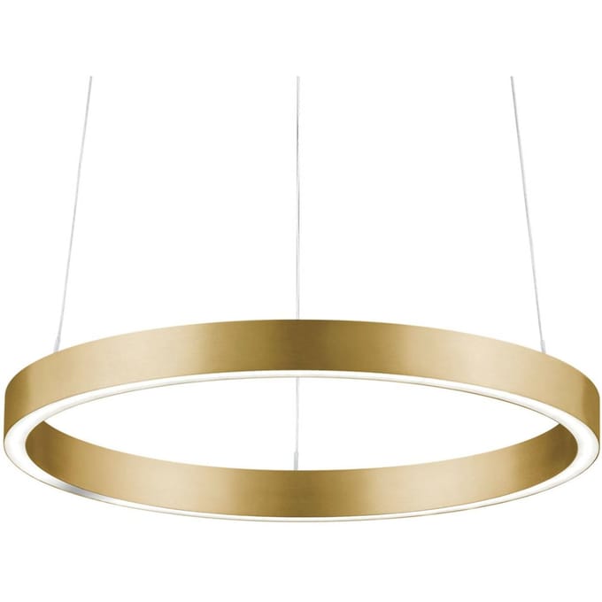 Knapstein LED hanglamp Svea-40, gebarensensor, goud