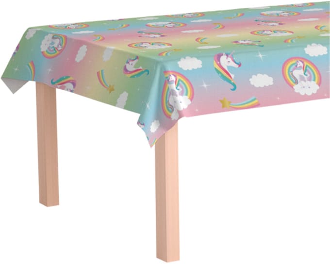Plastic tafelkleed 137x274cm – Unicorn