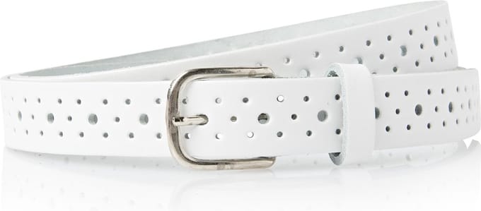 Timbelt Perfo Riem 2526 2.5 cm - Wit - One size