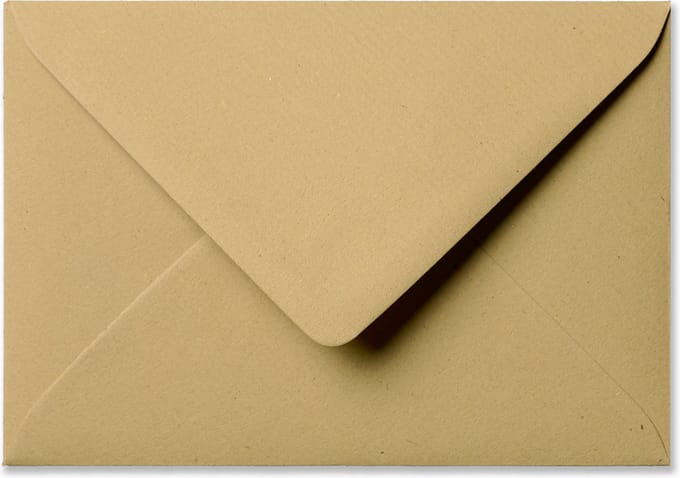 Envelop 13 x 18 Kraft bruin, 100 stuks