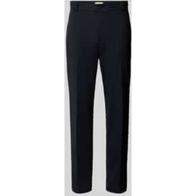 Slim fit stoffen broek met persplooien model 'JUNO'