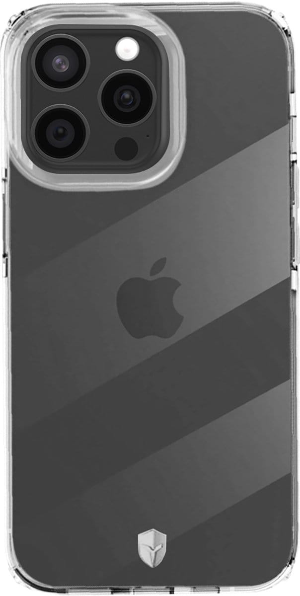 Force Case, Hoesje geschikt voor iPhone 15 Pro Max - Anti-Shock 2m & Anti-Vergeling, Transparant