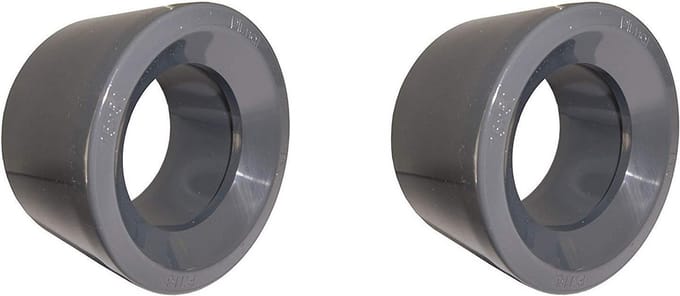 PVC Reductie Kort 50 mm x 40 mm Grijs - Set van 2 Stuks