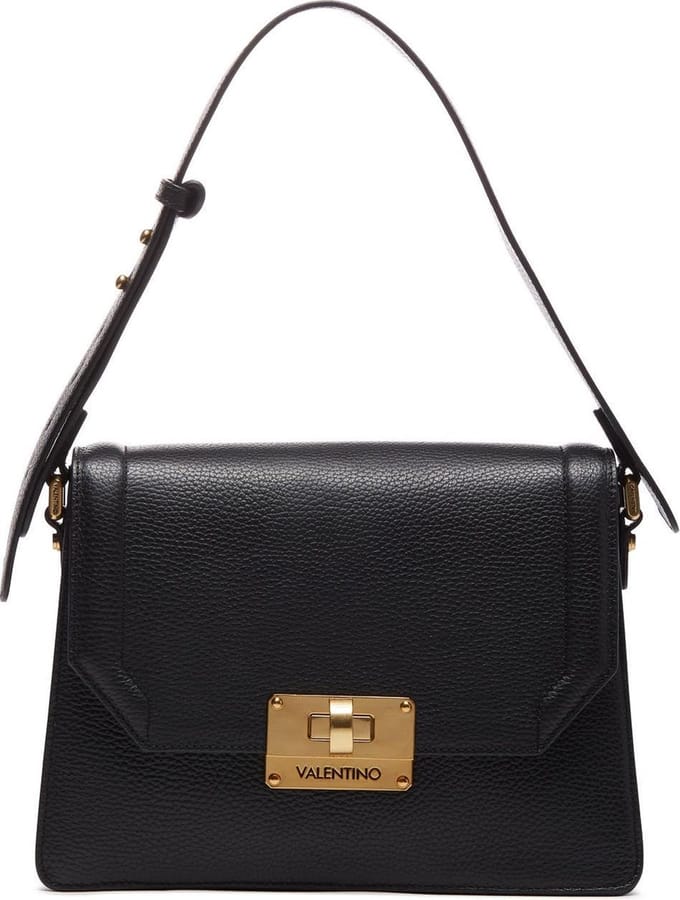 Valentino Bags Girello Leren Schoudertas VBP03I04NERO