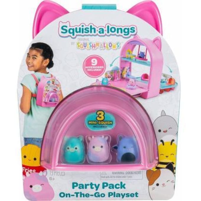 Squishmallows -a-longs Party Pack - On The Go Playset Poppetjes en figuren
