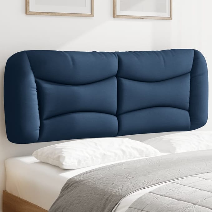 vidaXL - Hoofdbordkussen - "Hvar" - 120 - cm - stof - blauw