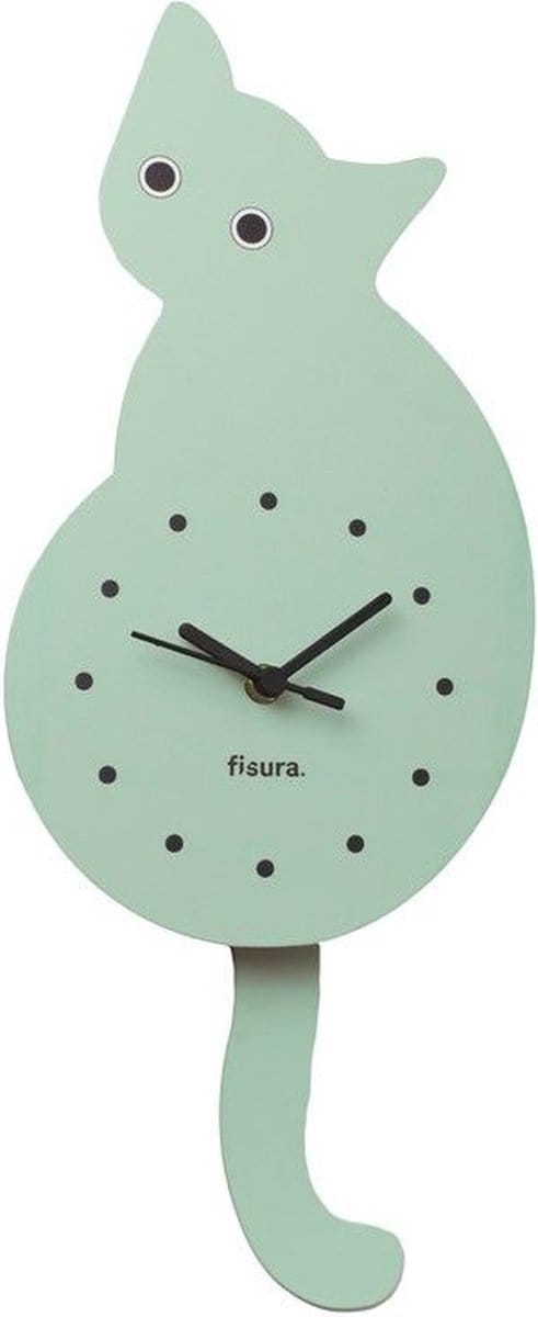 Fisura - Wandklok Kat - munt