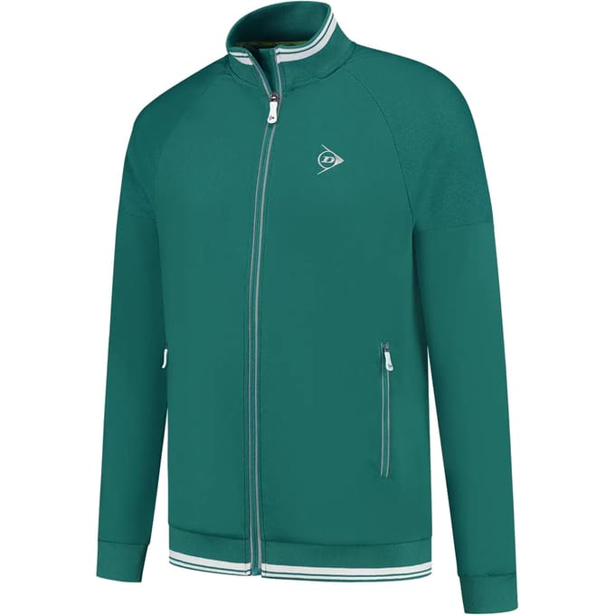 Dunlop Club Knitted Trainingsjack Heren-Donkergroen