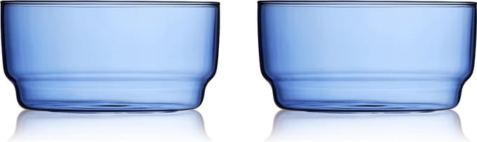 Lyngby Glas Torino Kom 12 cm 2 st. Blauw