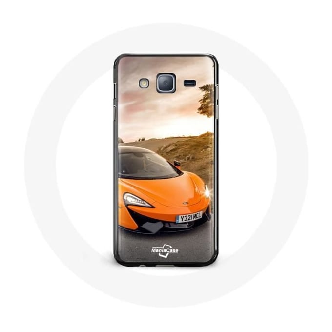 Coque - McLaren - Samsung Galaxy J3 2016 - Orange - Rigide - Sportif orange
