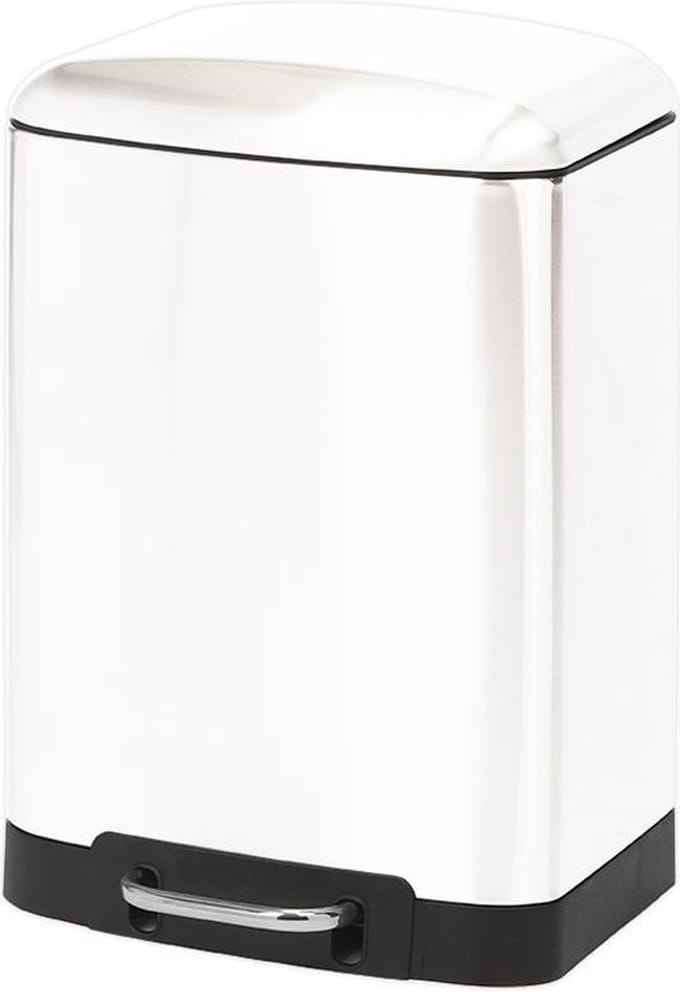 Duett Pedaalemmer - 6 liter - metaal - wit