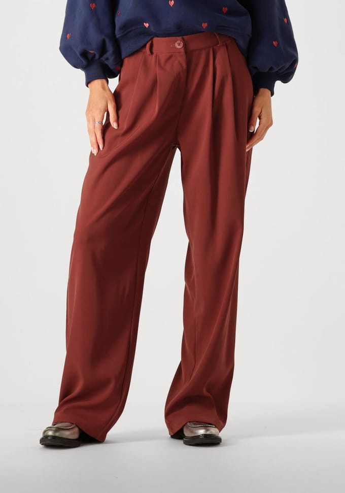 Ydence Pants Phoebe Broeken Dames - Bruin - Maat M