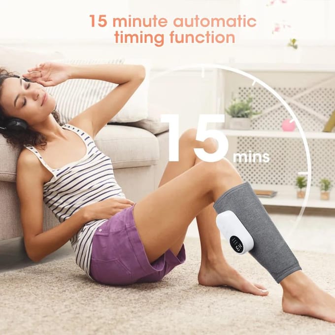 Appareil de massage des mollets à pression d'air, 3 Modes, Relaxation musculaire des jambes, 1 pièces 1pcs gray