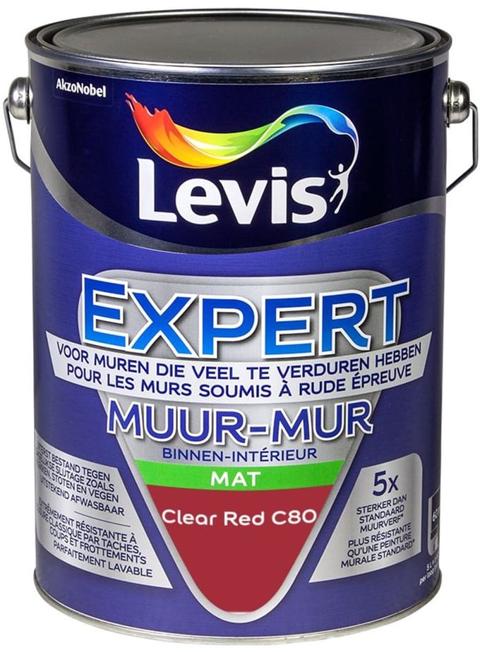 Levis - Expert Muur Binnen Mix - Clear Red C80 - Mengverf - 5 L