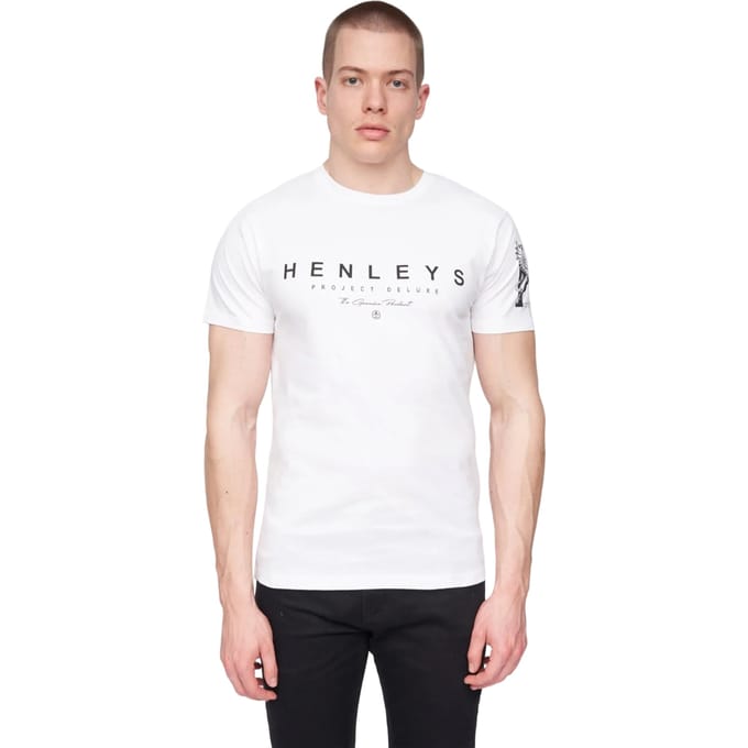 Henleys Heren Hentyme T-Shirt (Wit)