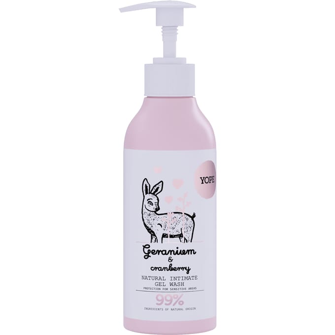 YOPE Natuurlijke Intieme Washeranium &amp; Cranberry 300 ml