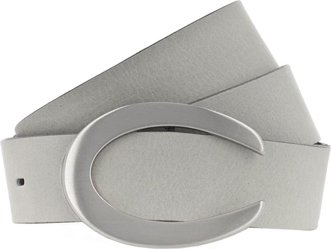 Vanzetti Leren Riem 33mm Leather Belt W100 Light Grey Grijs