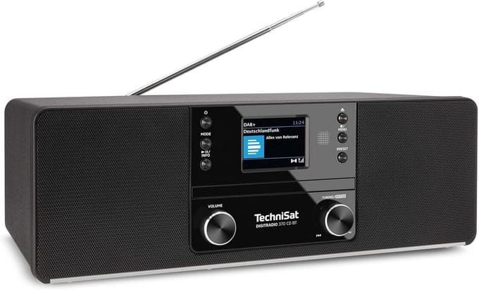 DigitRadio 370 BT Radio - MP3 en CD-Speler in Zwart