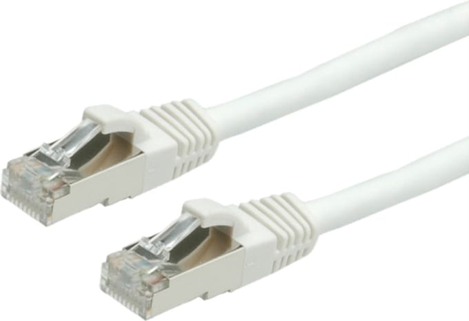 VALUE Patchkabel Cat.6 (Class E) S/FTP (PiMF), LS0H, wit, 1,5 m