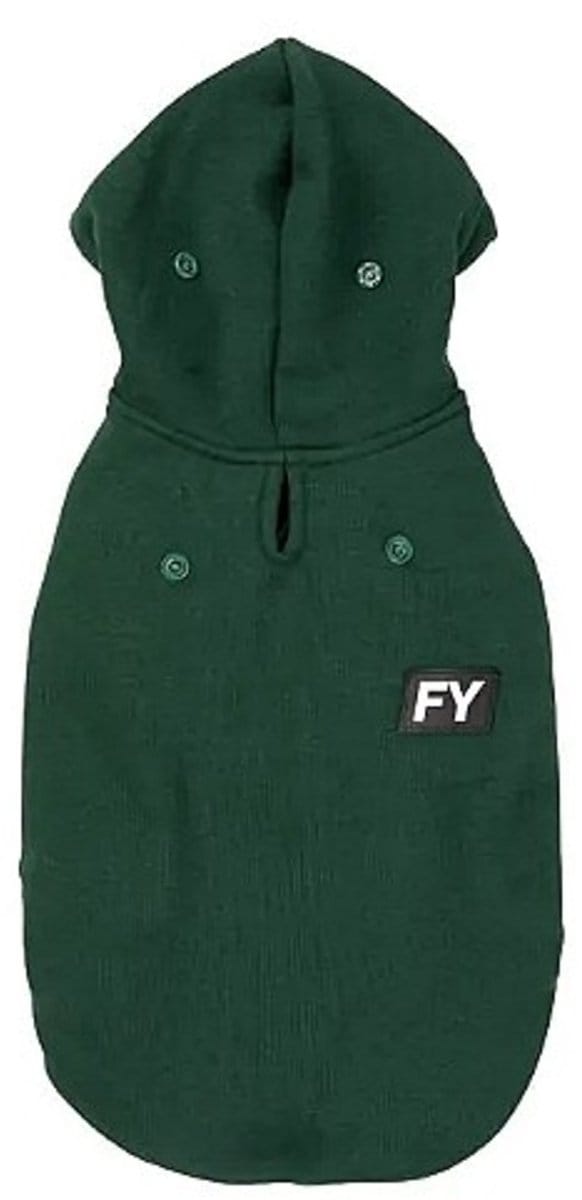 Fuzzyard Honden Hoodie Flash - Hondenkleding - Groen Size 4