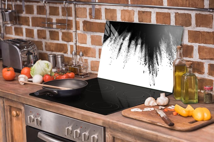 TMK ArtDeko - Snijplank - 52x30 cm - Geharde Glas - Antislip