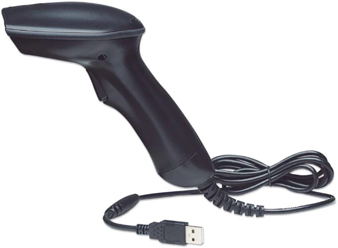 Manhattan 460835 USB-Kit Barcodescanner Kabel 1D CCD Zwart Handmatig USB