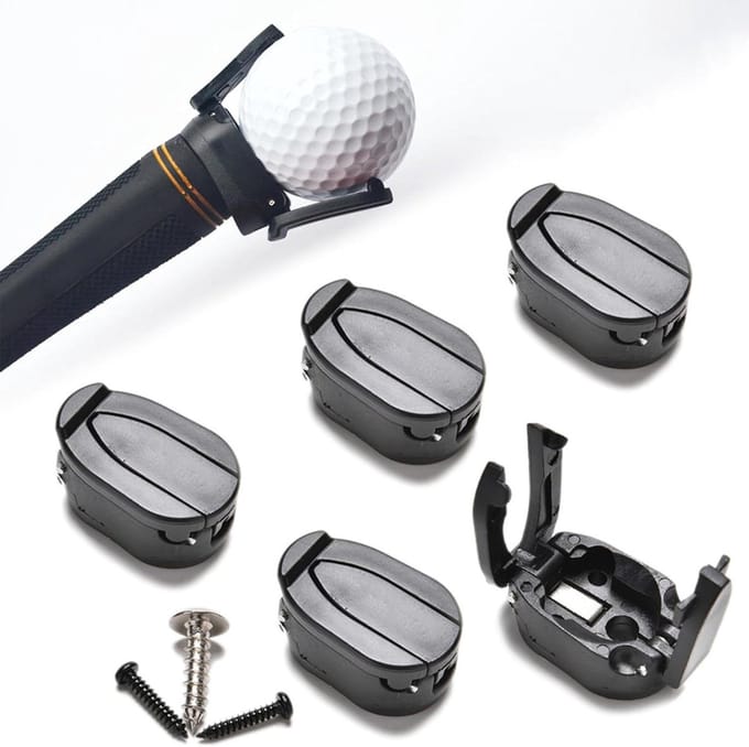 Golfbal Picker - Putter Tool - Golfen Zonder Buigen - Sterke Zuignap - 5 stuks - Zwart