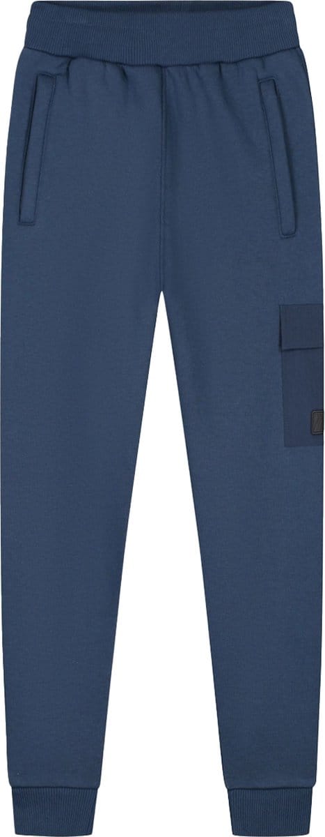 Malelions nylon pocket joggingbroek in de kleur marine.