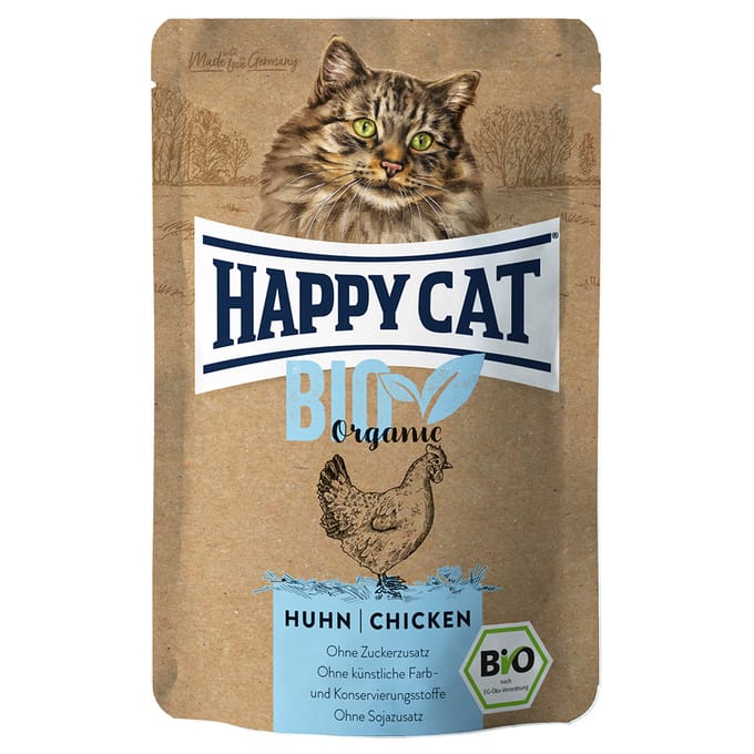 6x85g Kip Happy Cat Bio Kattenvoer