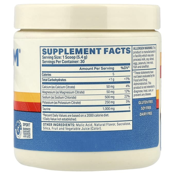 Podium Nutrition, Zout + Elektrolyten, Aardbei, 162 g (162 gr)