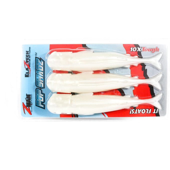 Zman Zacht Kunstaas Pop ShadZ 5 Inch 3/Pack Parel (4967) red