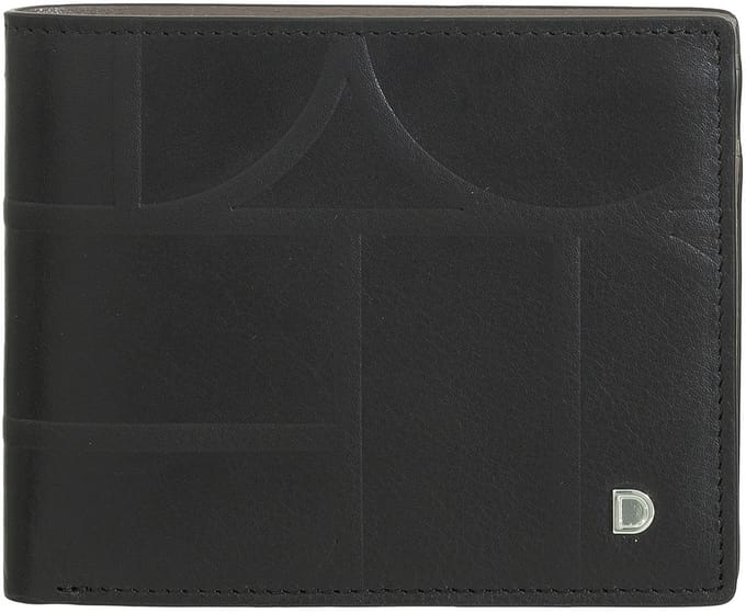 DuDu Up Portemonnee Leer 12.5 cm - Jongens - Horizontaal - black-taupe