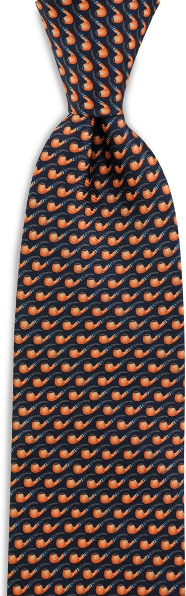 We Love Ties - Stropdassen - Stropdas Pijp - zwart / oranje