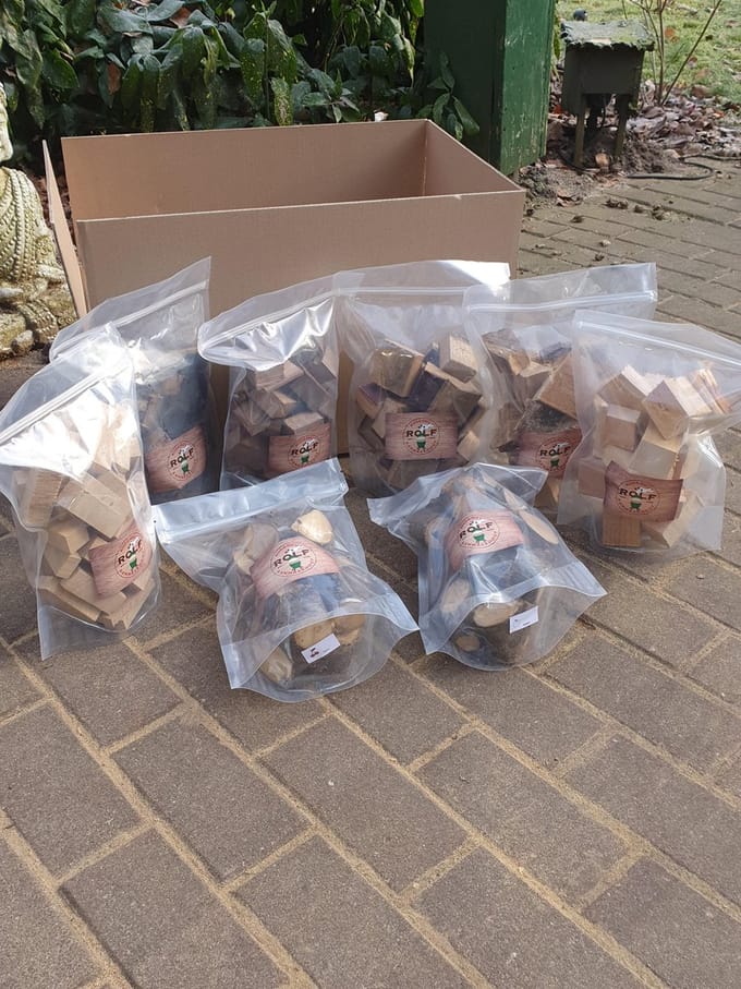 Rookhout assortiment  appel  / kers / eik  / beuken