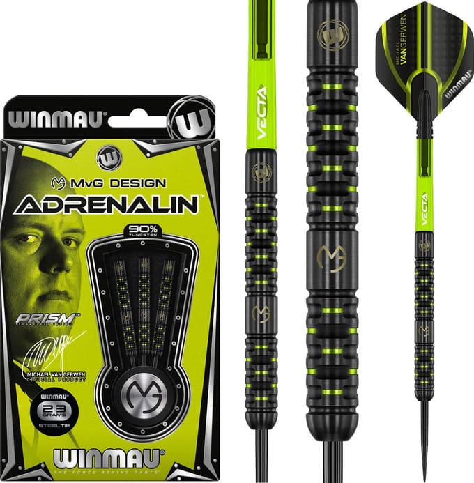 Winmau Michael van Gerwen Adrenalin 90% - Dartpijlen