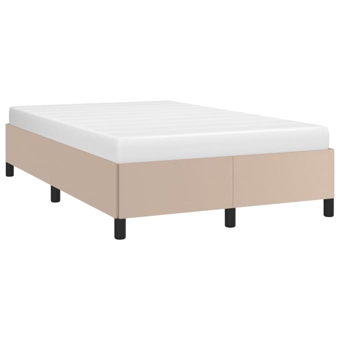 vidaXL - Bedframe - kunstleer - cappuccinokleurig - 120x200 - cm