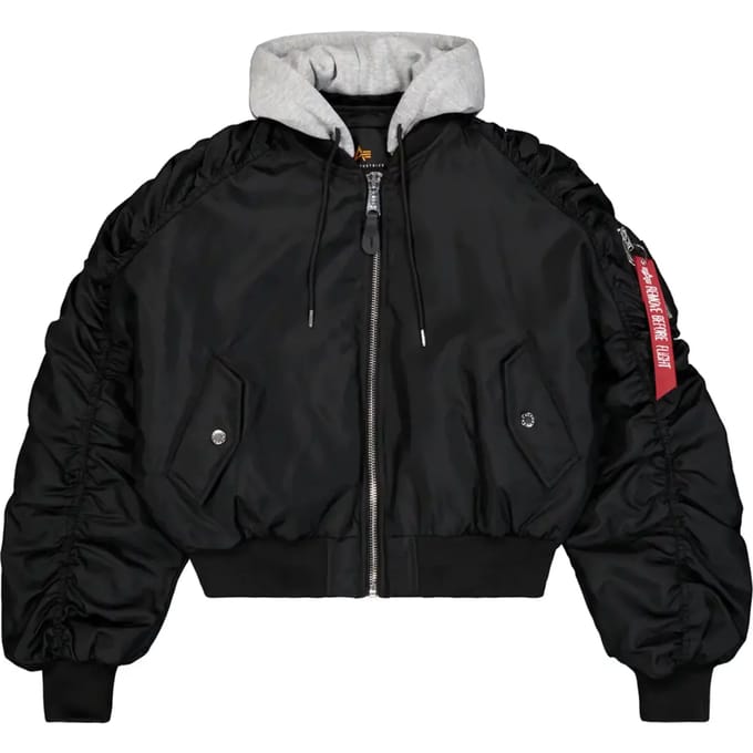 Crop hoodie bomber voor dames Alpha Industries
