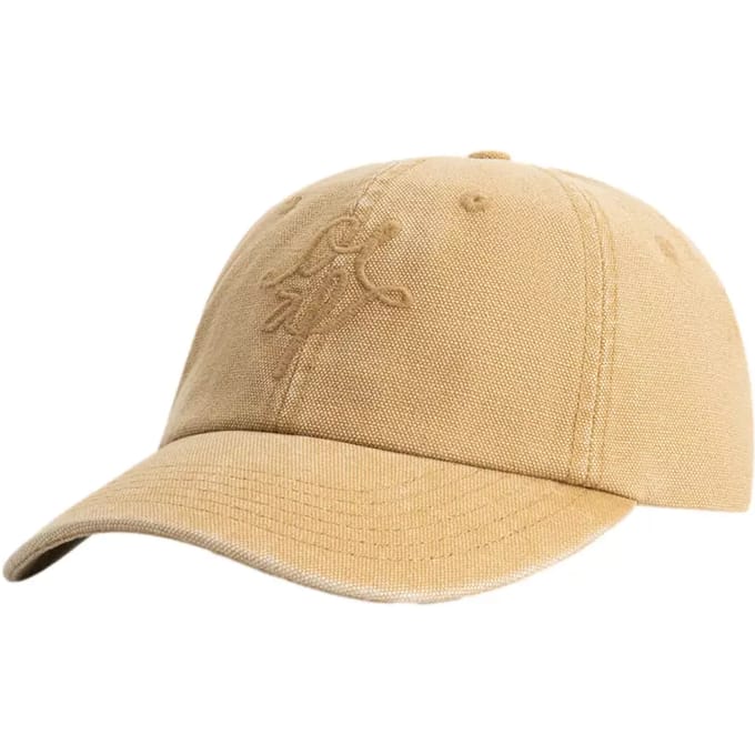 Olaf - Camel Olaf Monogram Washed Canvas Cap Petten Camel A240814