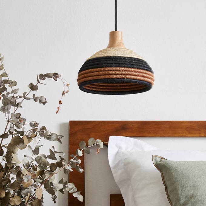 Forestier Grass hanglamp XS, bruin