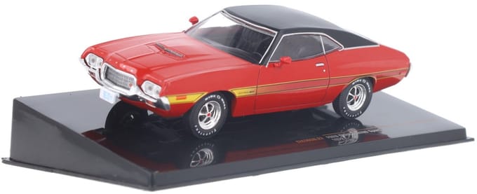 Ford Gran Torino Sport 1972 Rood - Model 1/43 - IXO Models