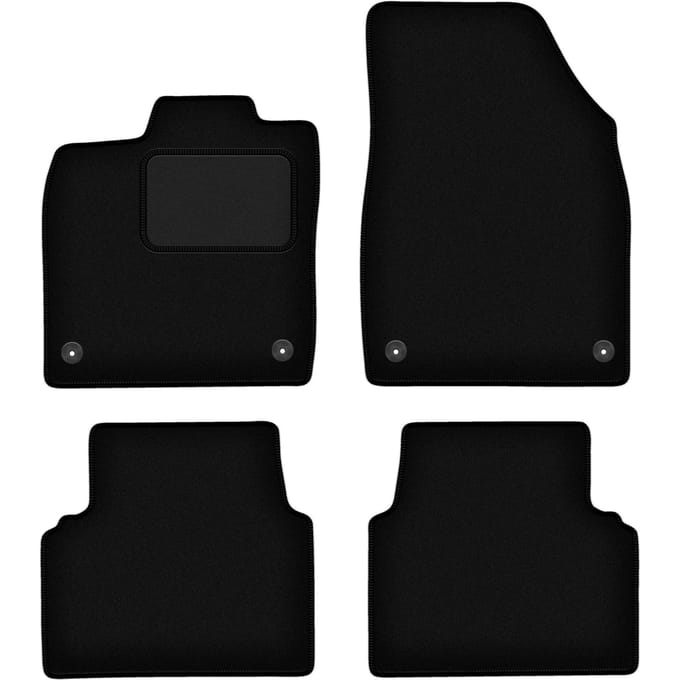 Zwarte velours vloermatten voor: Volkswagen ID.3 hatchback (2019-)