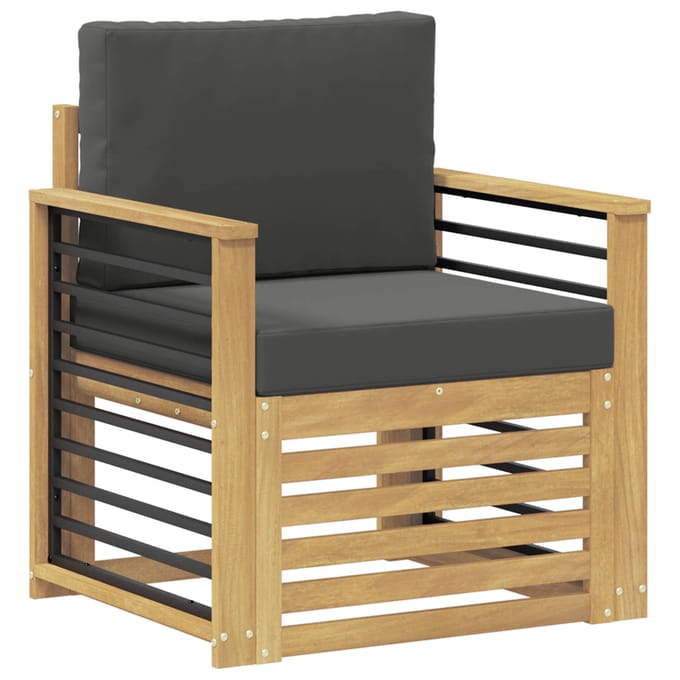 vidaXL - Buiten - bank - set - Polyester - Wit