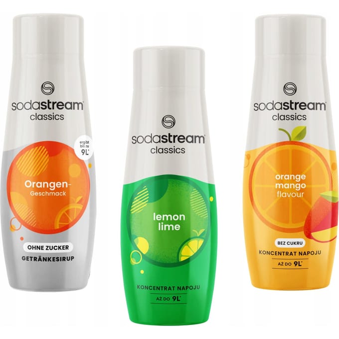 SodaStream - Concentraten Set - Orange Zero - LemonLime - Orange Mango