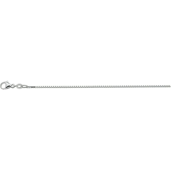 Zilver Gerhodineerde Collier venetiaans 1 1306138 42 cm