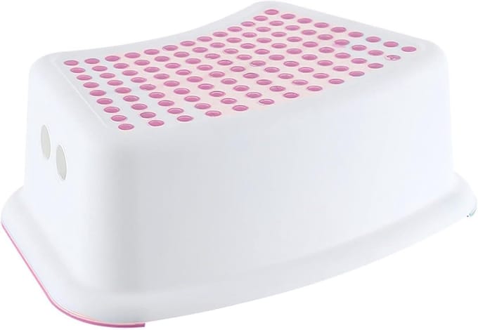 Toiletkruk - Opstapje Kruk - Natuurlijke Houding - Antislip Stabiliteit - 30x15x15 cm - Roze