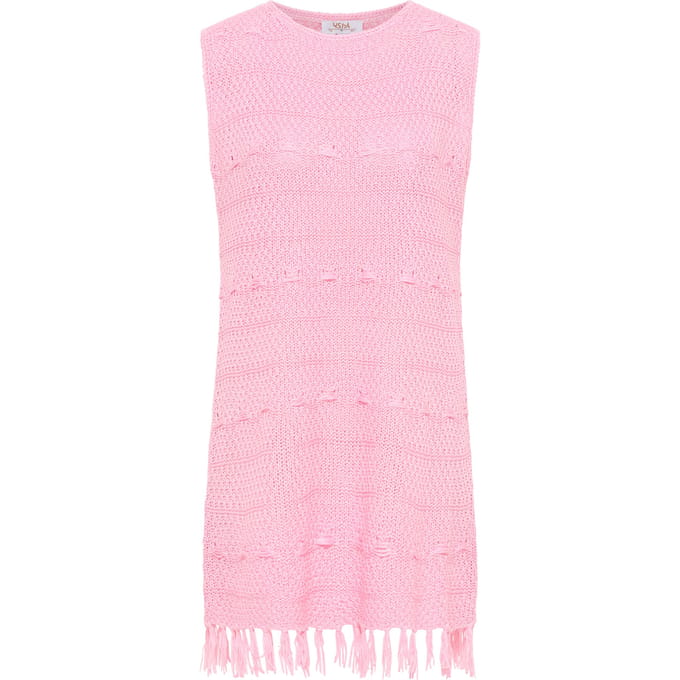 usha Gebreide jurk Dames roze